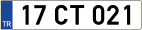 Trailer License Plate